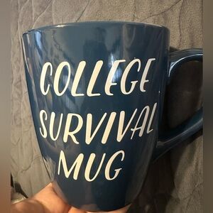 Blue College Survival Mug